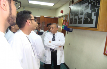 طلاب المستوى التاسع في زيارة قسم السايكلترون والمستحضرات الصيدلانية المشعة بمستشفى الملك فيصل التخصصي ومركز الابحاث بالرياض
