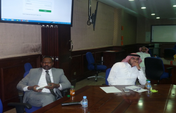محاضرة الأستاذ الدكتور عبدالمنعم محمد سليمان والأستاذ مظفر عباس بعنوان: ( الامانة العلمية وكشف الاقتباس باستخدام برنامج  (iThenticate) )