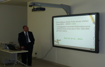 Lecture presented by Dr. Khalil Abu Gehasha on Bacterial Pathogens Causing Urinary Tract Infections (UTIs) and Its Antimicrobial Susceptbility Pattern