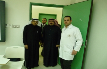 Dean of the College inspects the ongoing examinations
