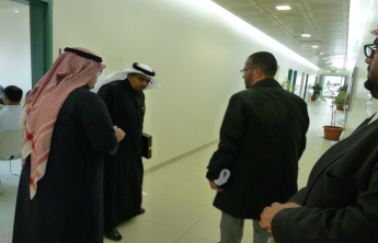 Dean of the College inspects the ongoing examinations