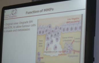 Lecture presented by Dr. Abdulaziz Saidan on: (MMP10 enzyme&#039;s role in lung cancer of non-small cell type, and assess this enzyme as a target drug for any therapeutic intervention)