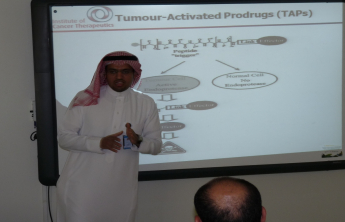 Lecture presented by Dr. Abdulaziz Saidan on: (MMP10 enzyme&#039;s role in lung cancer of non-small cell type, and assess this enzyme as a target drug for any therapeutic intervention)