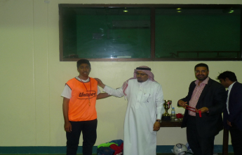 The announcement of the  Dean’s Cup and winners of  the final match for the Futsal match at the ‎college of Pharmacy