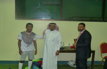 The announcement of the  Dean’s Cup and winners of  the final match for the Futsal match at the ‎college of Pharmacy