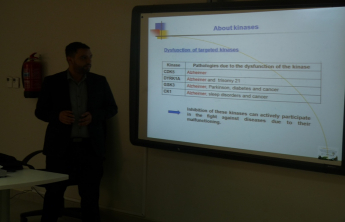 Lecture presented by Dr. Yassin Alridie on Synthesis of an original collection of substitued pyrido[2,3-‎d]pyrimidine and their optimization as potential kinase inhibitors‎