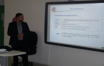 Lecture presented by Dr. Yassin Alridie on Synthesis of an original collection of substitued pyrido[2,3-‎d]pyrimidine and their optimization as potential kinase inhibitors‎