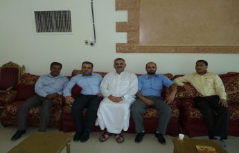 Celebrating party was held by  a group of faculty members  for their promotion ‎
