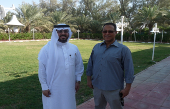 Celebrating party was held by  a group of faculty members  for their promotion ‎