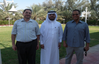 Celebrating party was held by  a group of faculty members  for their promotion ‎