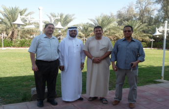 Celebrating party was held by  a group of faculty members  for their promotion ‎