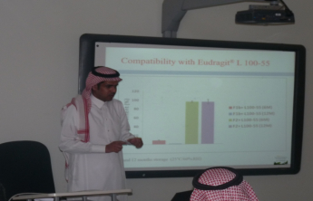 lecture presented by Dr. Bader Alsulays on Novel Applications and properties of hot melt extraudates